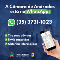 Câmara Municipal de Andradas lança atendimento via WhatsApp para facilitar comunicação com a população