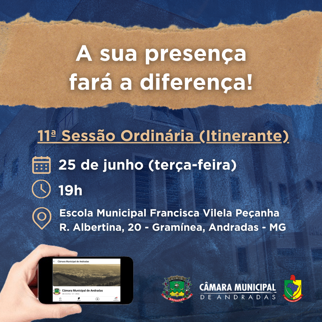 CONVITE para a 11ª Sessão Ordinária (Itinerante)