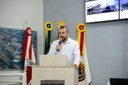 Deputado eleito, Rodrigo Lopes, participa de sessão da Câmara Municipal