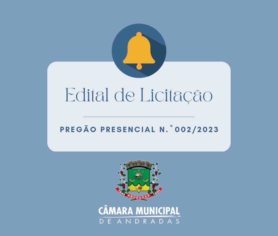 Edital de Licitação - Pregão Presencial n.º 002/2023