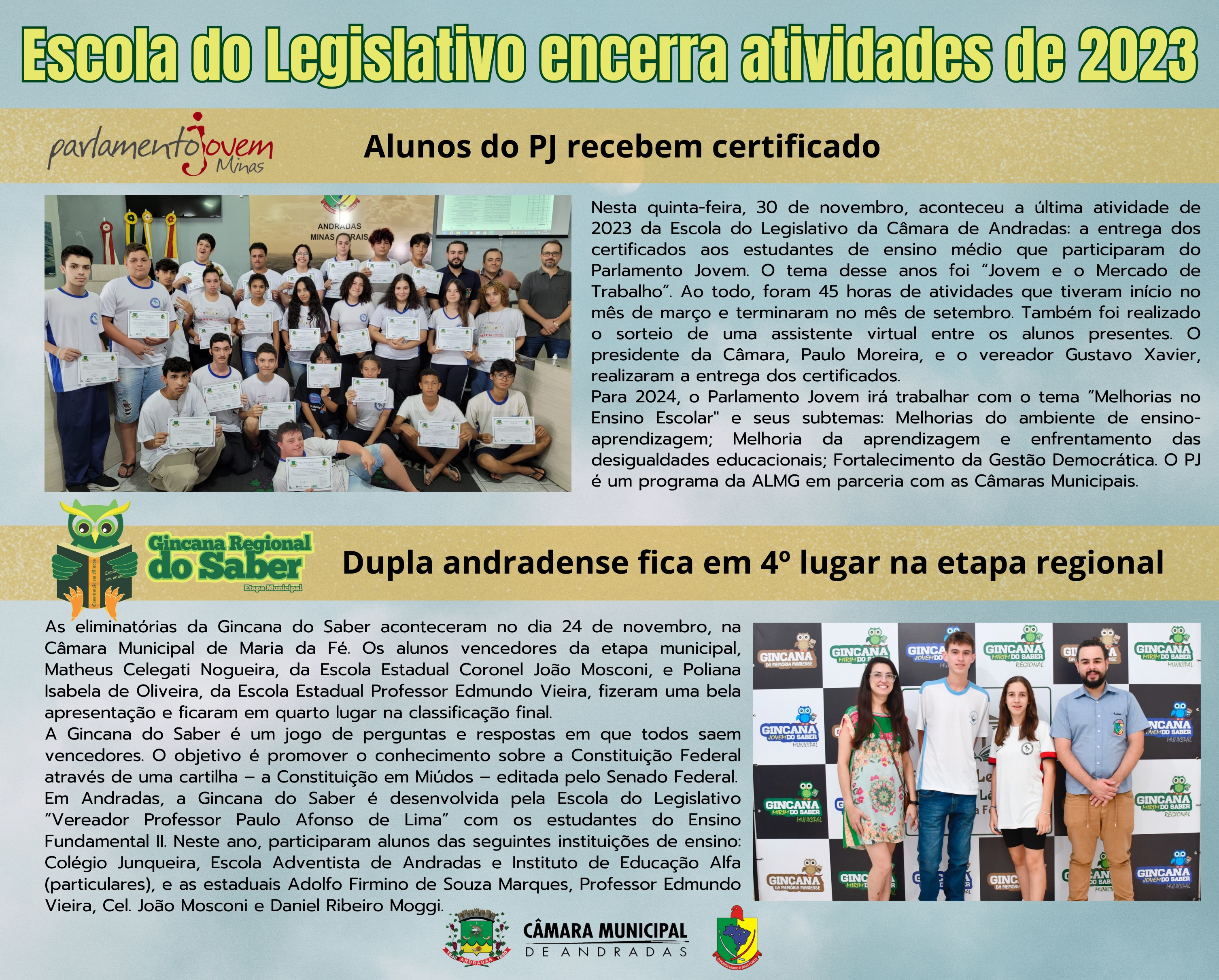 Encerramento das atividades de 2023 da Escola do Legislativo 