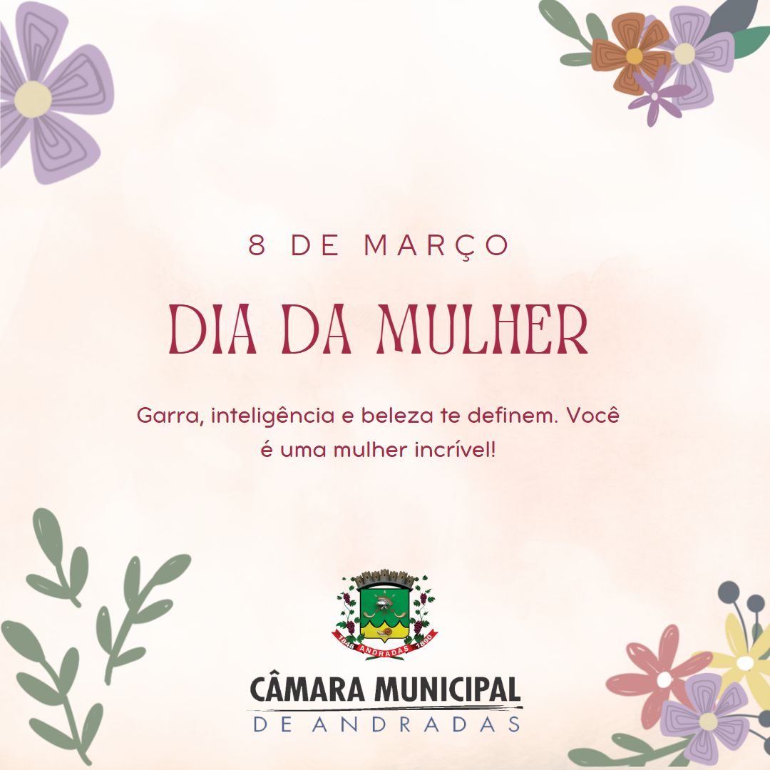 Parabéns a todas as mulheres!