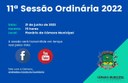 Pauta da 11ª Sessão Ordinária do dia 21 de Junho de 2022