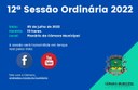 Pauta da 12ª Sessão Ordinária de 5 de Julho de 2022