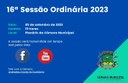 Pauta da 16ª Sessão Ordinária de 5 de setembro de 2023