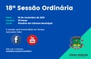 PAUTA DA 18ª SESSÃO ORDINÁRIA