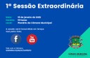 Pauta da 1ª Sessão Extraordinária de 2022