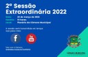 Pauta da 2ª Sessão Extraordinária de 23 de março de 2022