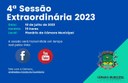 Pauta da 4ª Sessão Extraordinária de 18 de julho de 2023